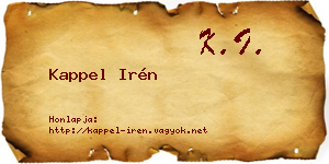 Kappel Irén névjegykártya